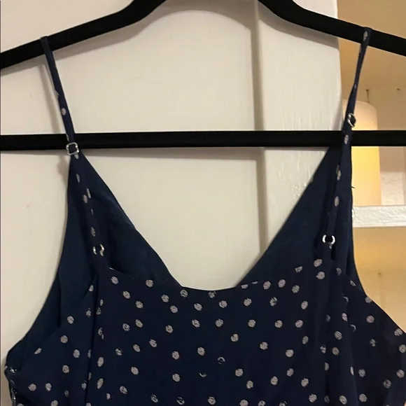 NWT Rails Navy Wide Legged Jumpsuit with Off White Polka Dots - Picture 6 of 9